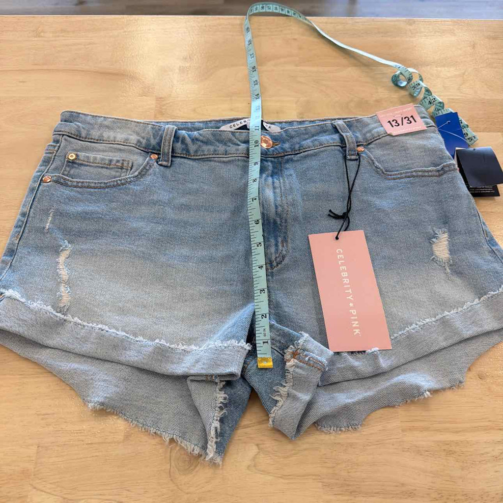 Celebrity pink Women Size 13 Blue New Shorts