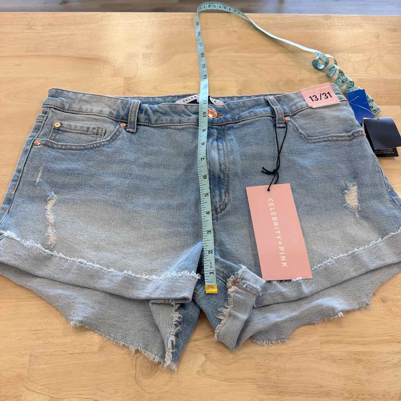 Celebrity pink Women Size 13 Blue New Shorts