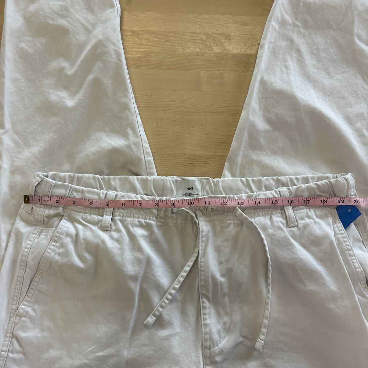 H&M Size XL White MENS Pants