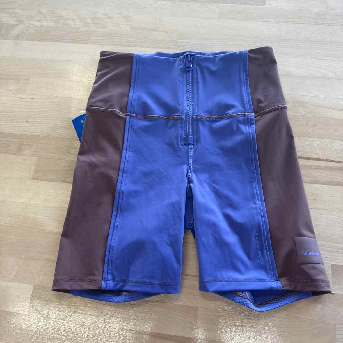 LuluLemon Size 4 Hike to Swim Purple & Brown Shorts 6"
