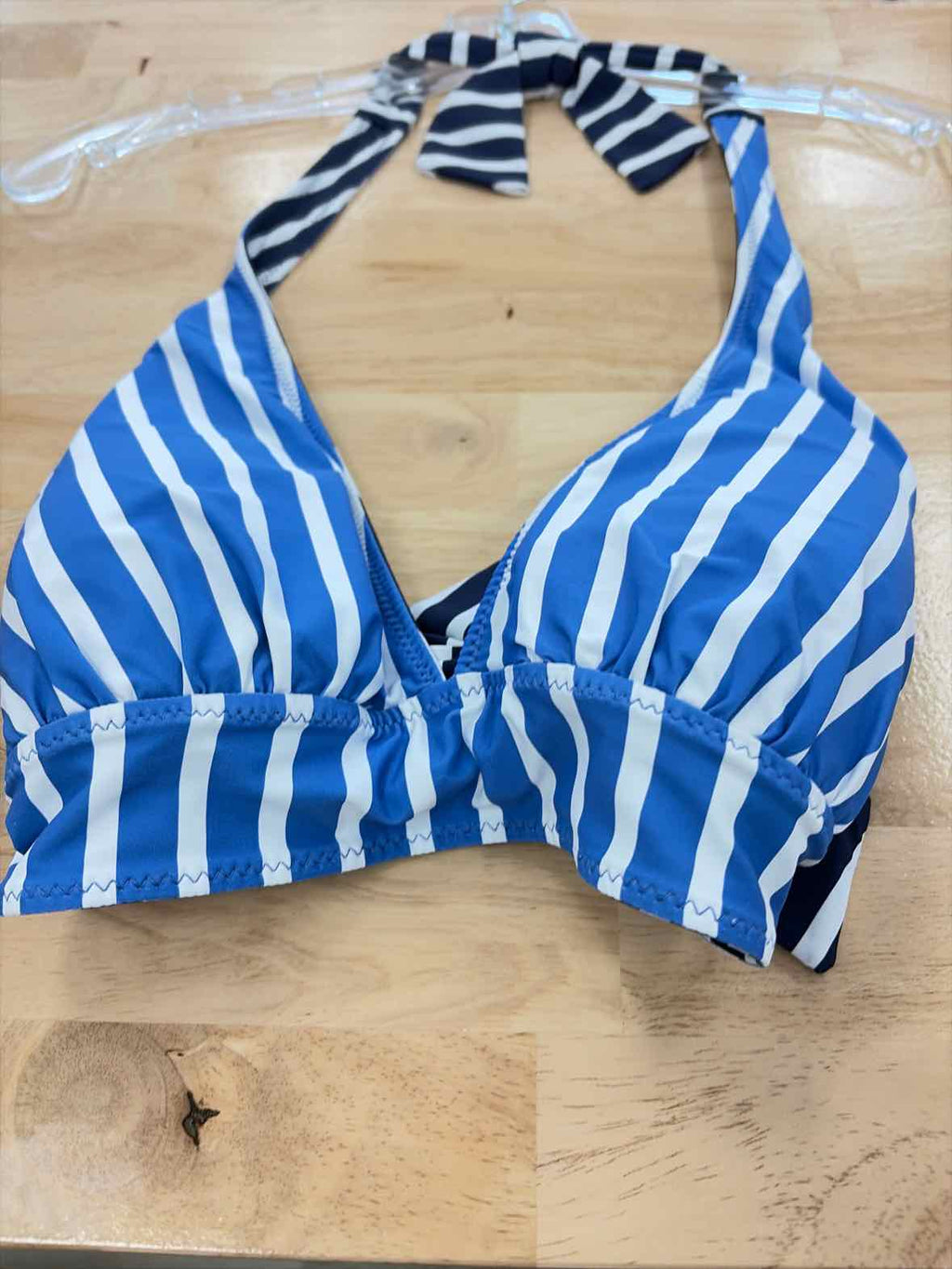Tommy Bahama Size M Coastline Stripe Rerversible Halter Top Mare Navy