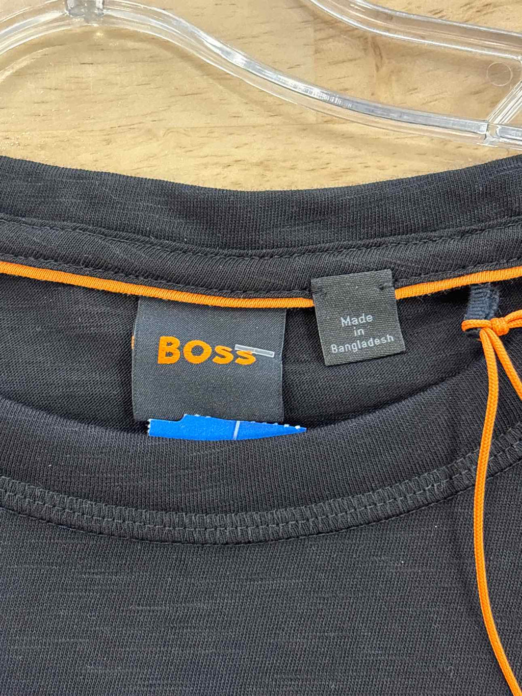 BOSS Size L Slub-cotton T-shirt with Logo Detail