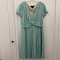 Perceptions Size L Teal Lace Preloved Dress