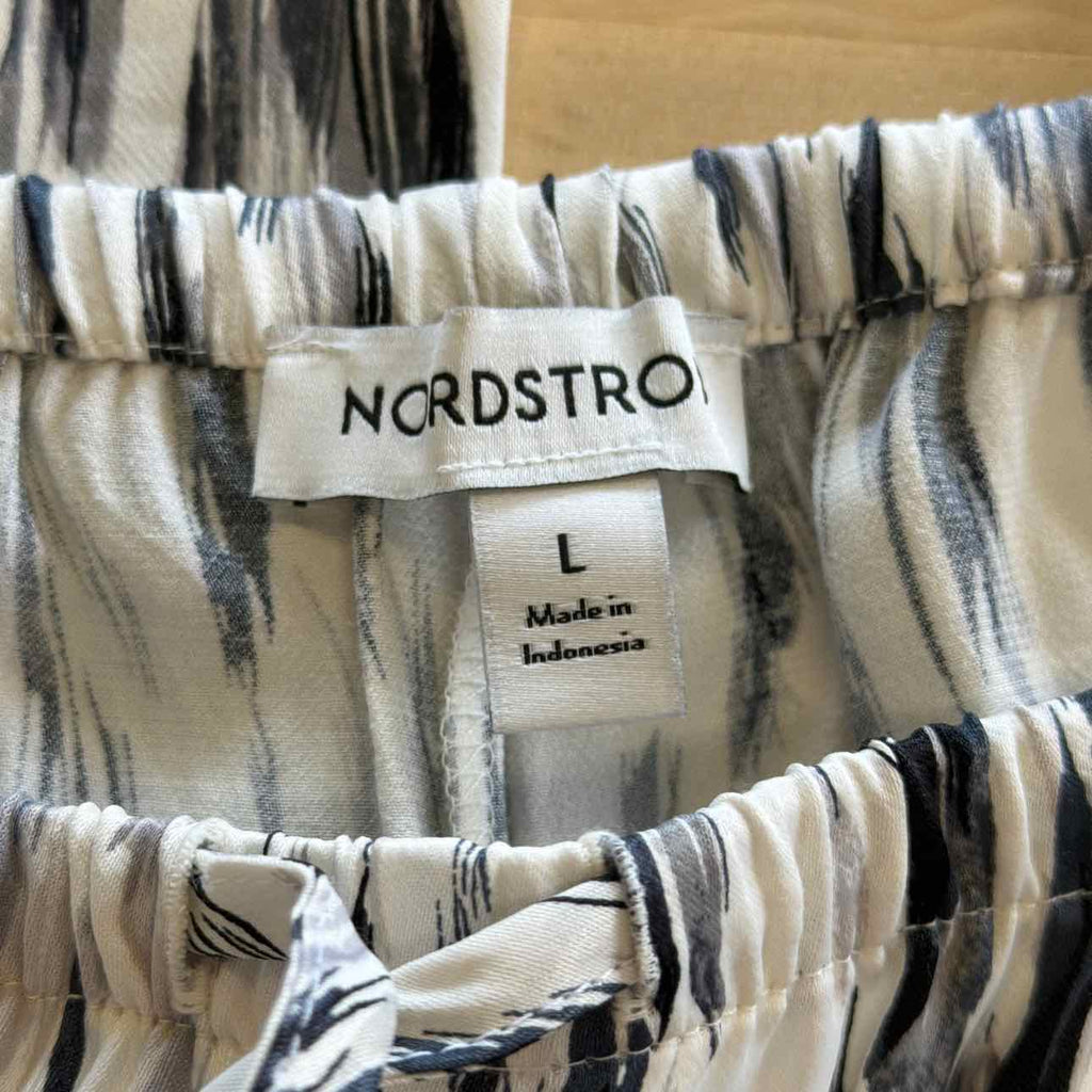 Nordstrom Rack Size L Black/White Preloved Pants