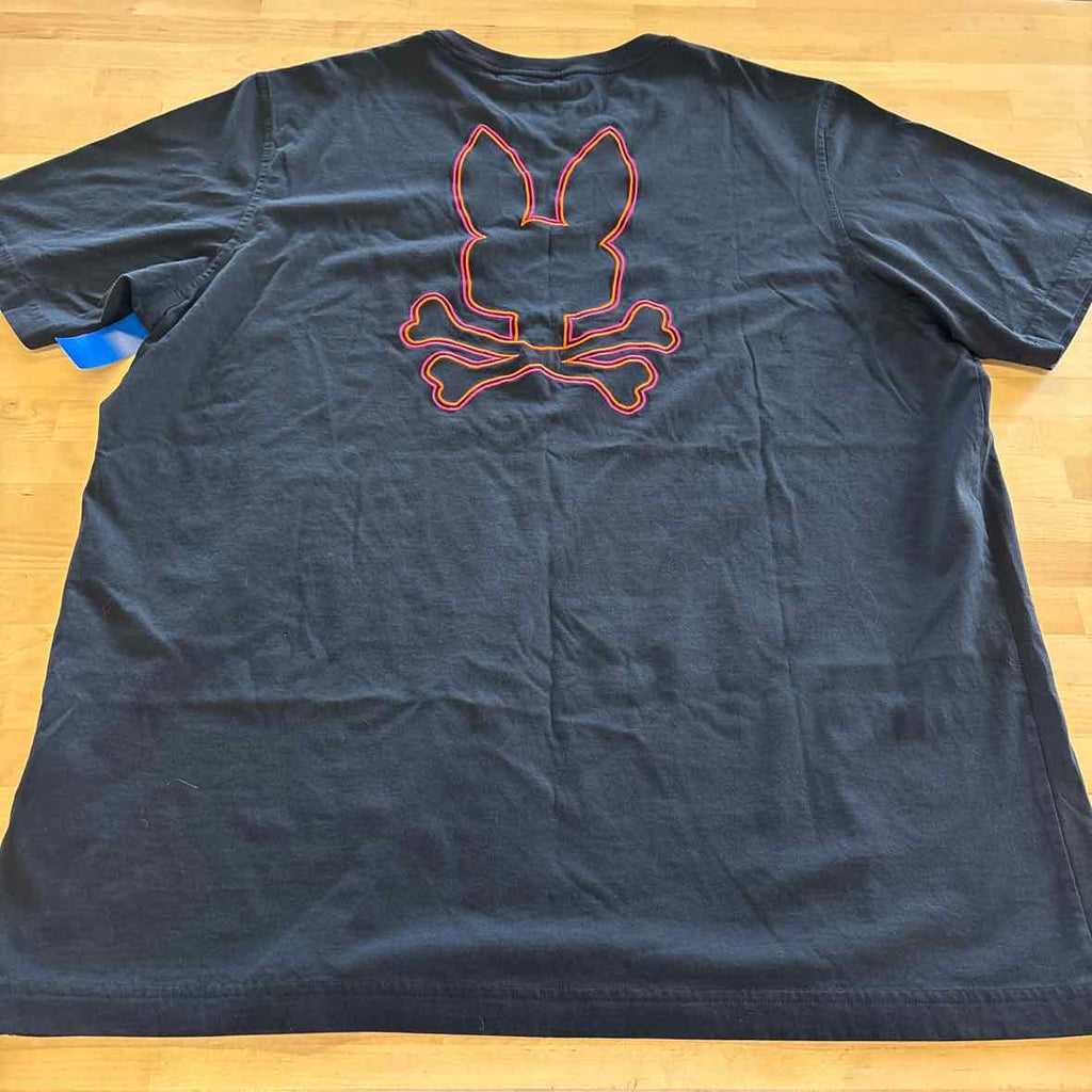Psycho Bunny Size 3XL Black MENS T-shirt