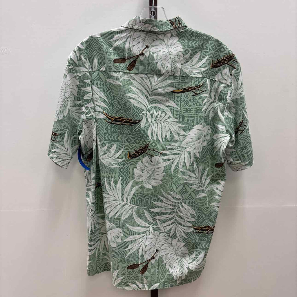 Royal Creations Size M Green Preloved MENS Button Down Shirt