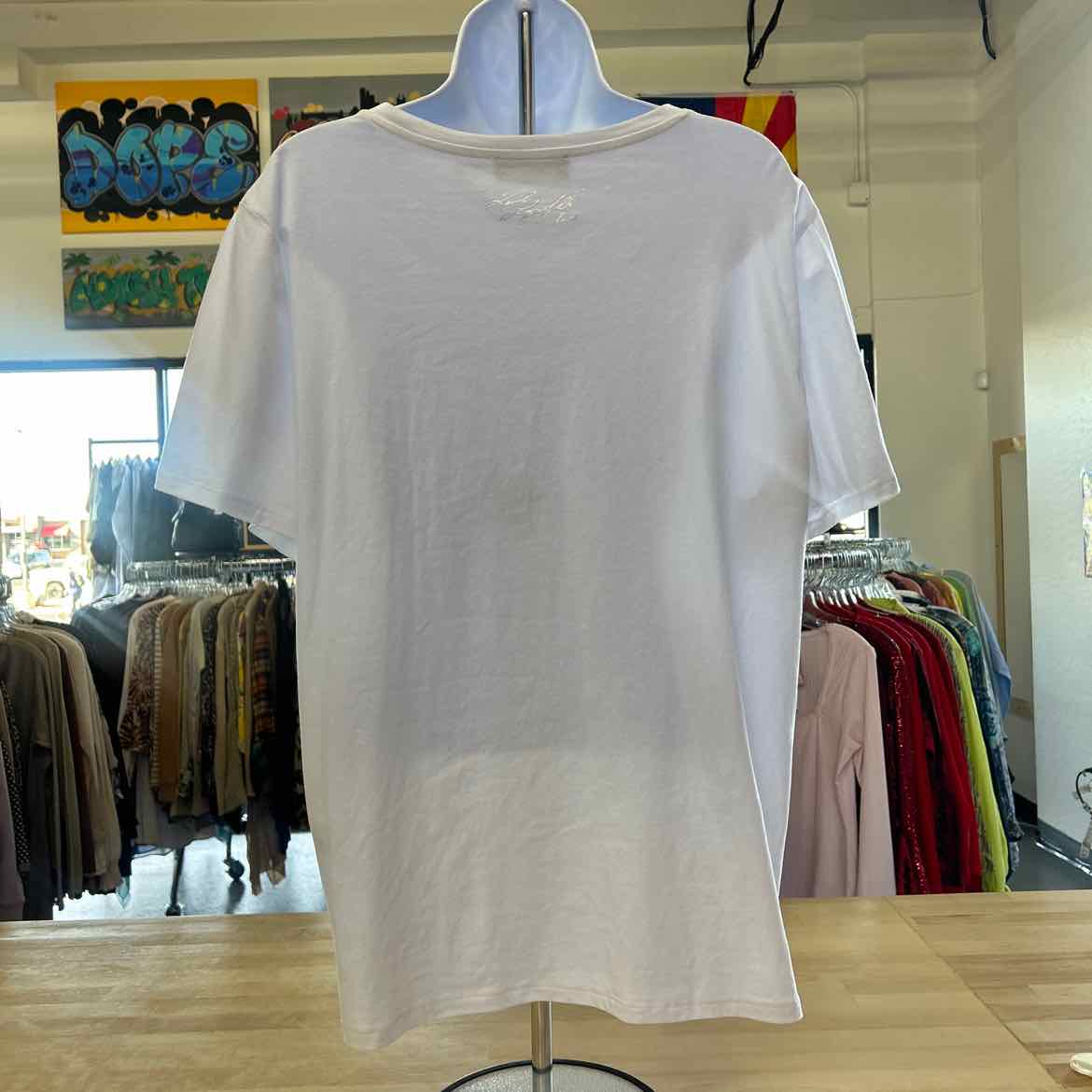 Karl Lagerfield Size XL White Preloved T-shirt