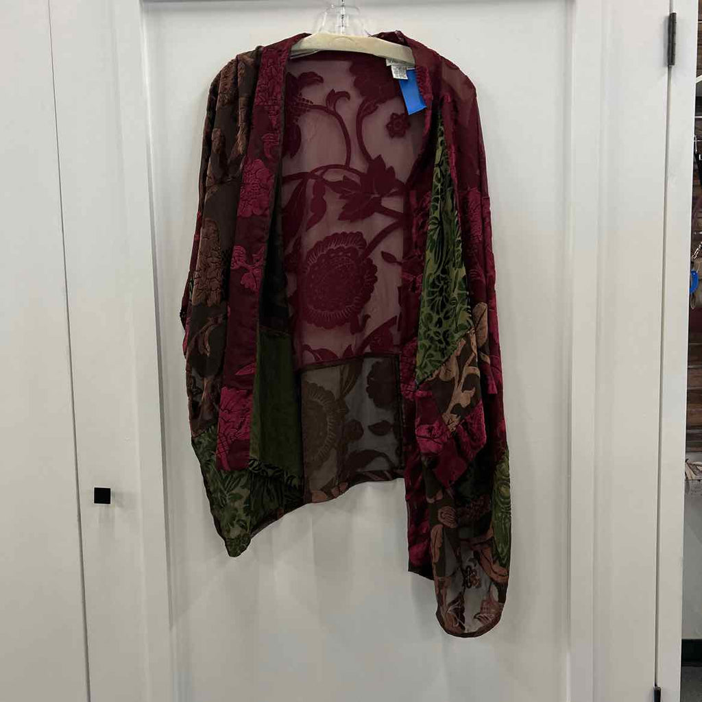 UCLA Popken Size 20 Red Preloved Cardigan