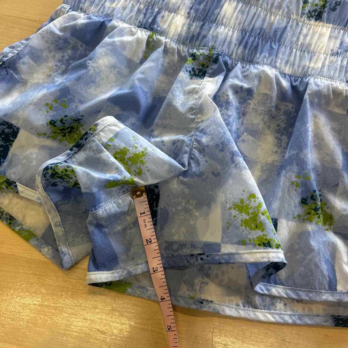 dip Size S Blue White Preloved Athletic Shorts