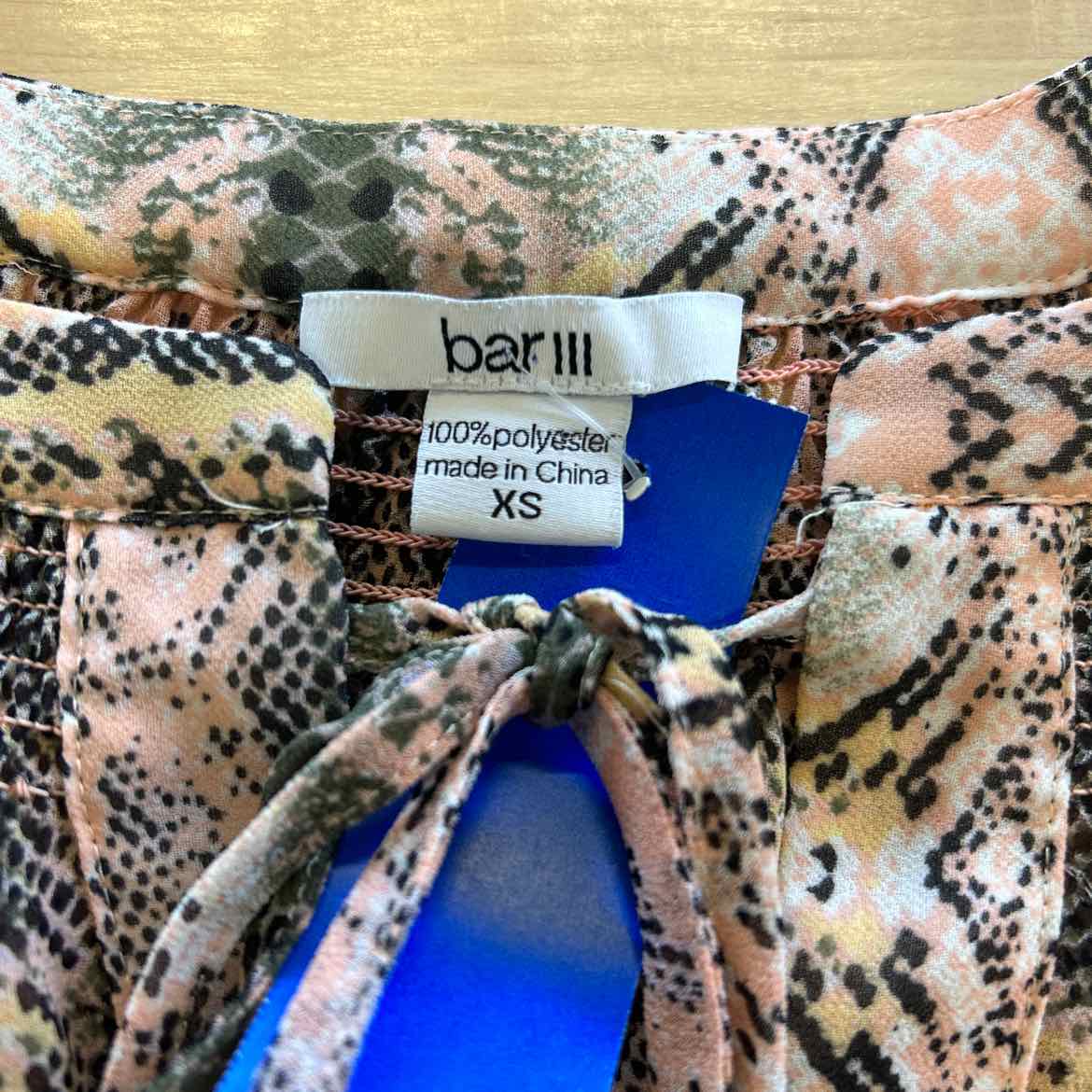 Bar III Size XS Pink Blouse