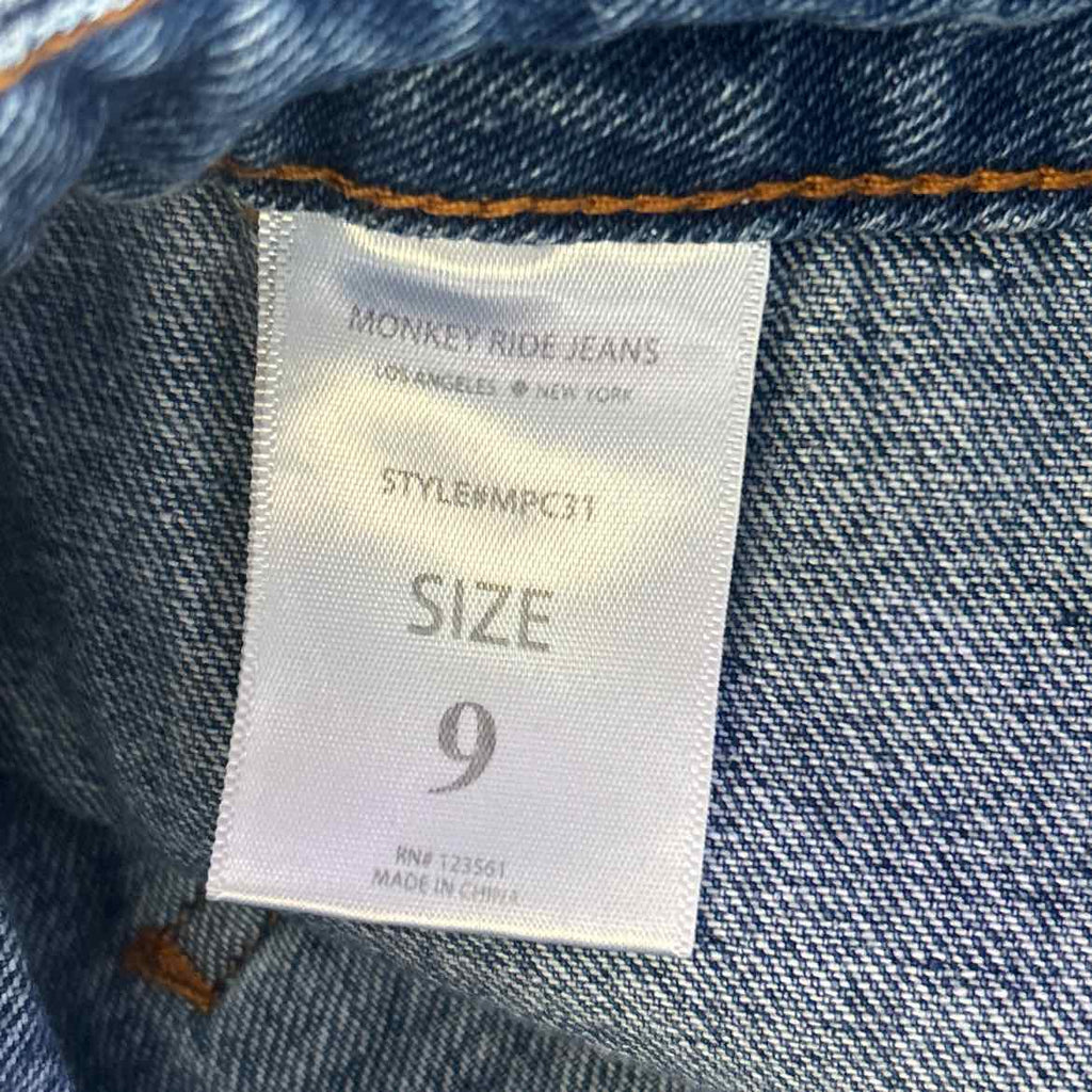 Monkey Ride Size 9 Blue Denim Preloved Jeans