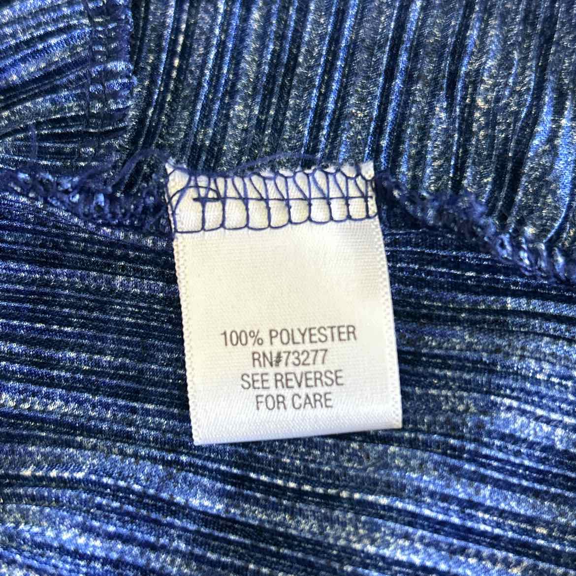 Dana Buchman Size XXL Blue Polyester Preloved Blouse SS