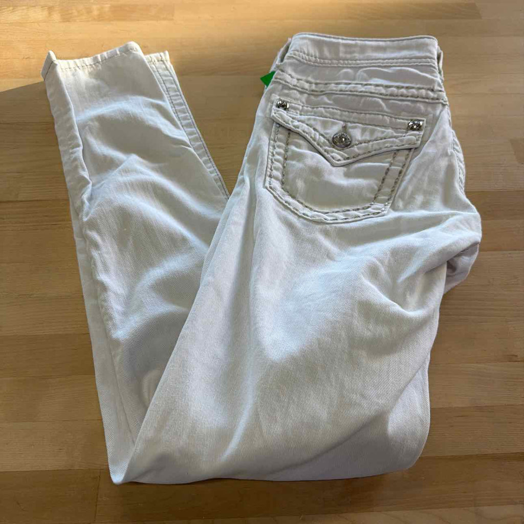 Miss Me Size 26 White Preloved Jeans
