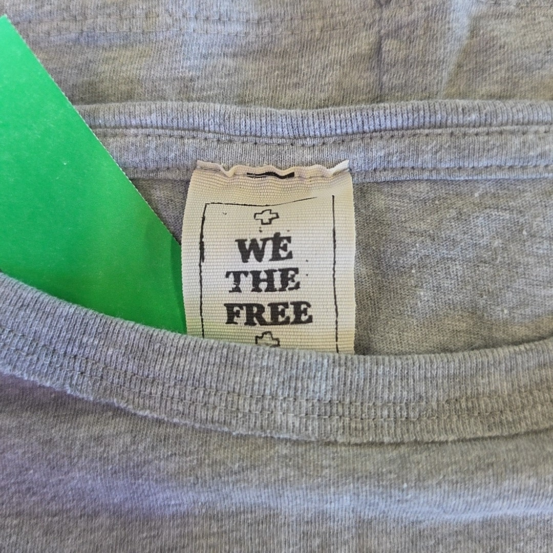 we the free Size L Gray Preloved T-Shirt SS