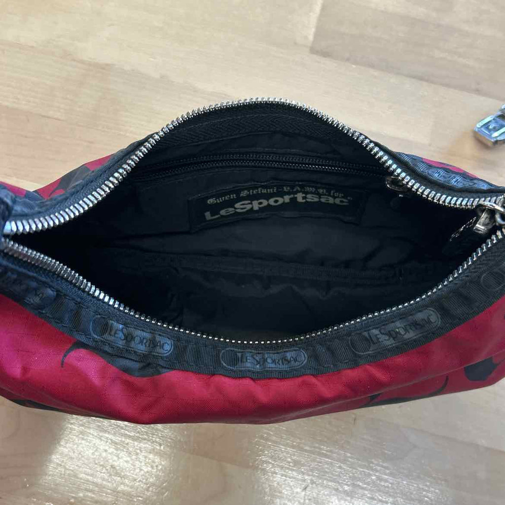 LesportSac Red/black Nylon Preloved Handbag