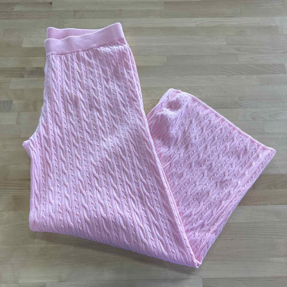 Charter Club Cable-Knit Wide-Leg Pants, Created for Macy's