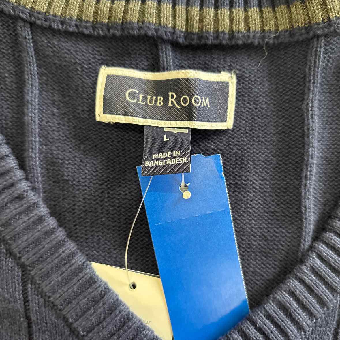 Club Room Size L Navy MENS Sweater