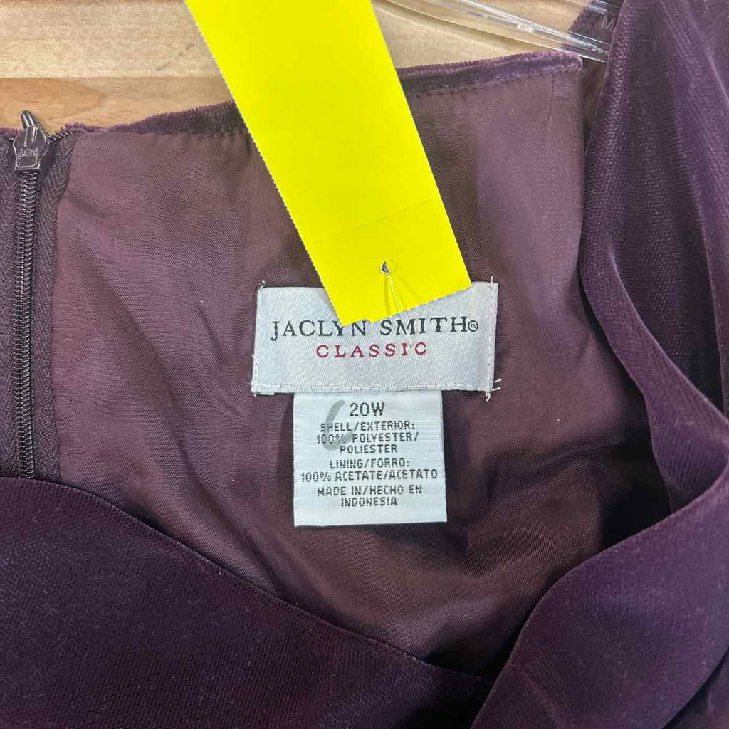 Jaclyn Smith Size 20 Purple Velvet Preloved Dress