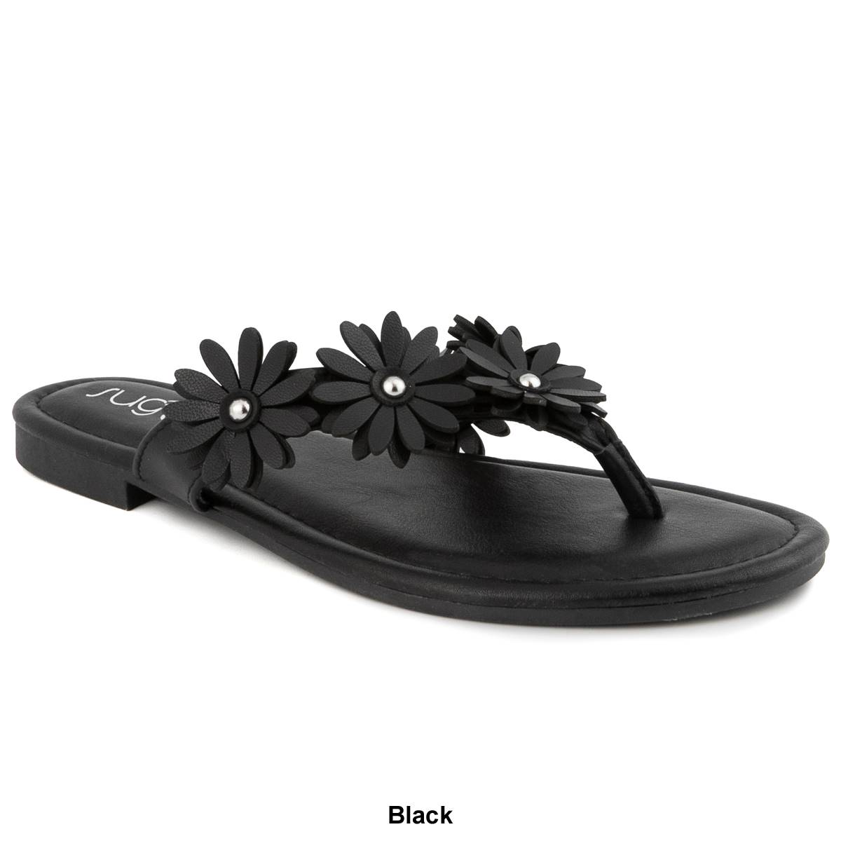 Sugar Sugar Womens Finnesse Flat Sa Black 9M