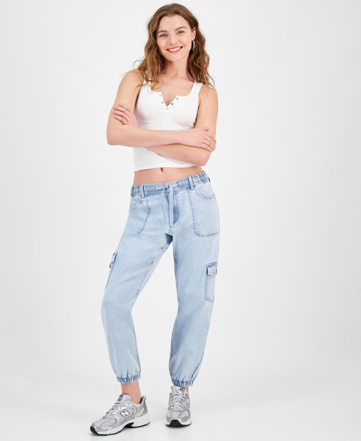 Celebrity pink Size XS Denim Cargo Joggers - Light
