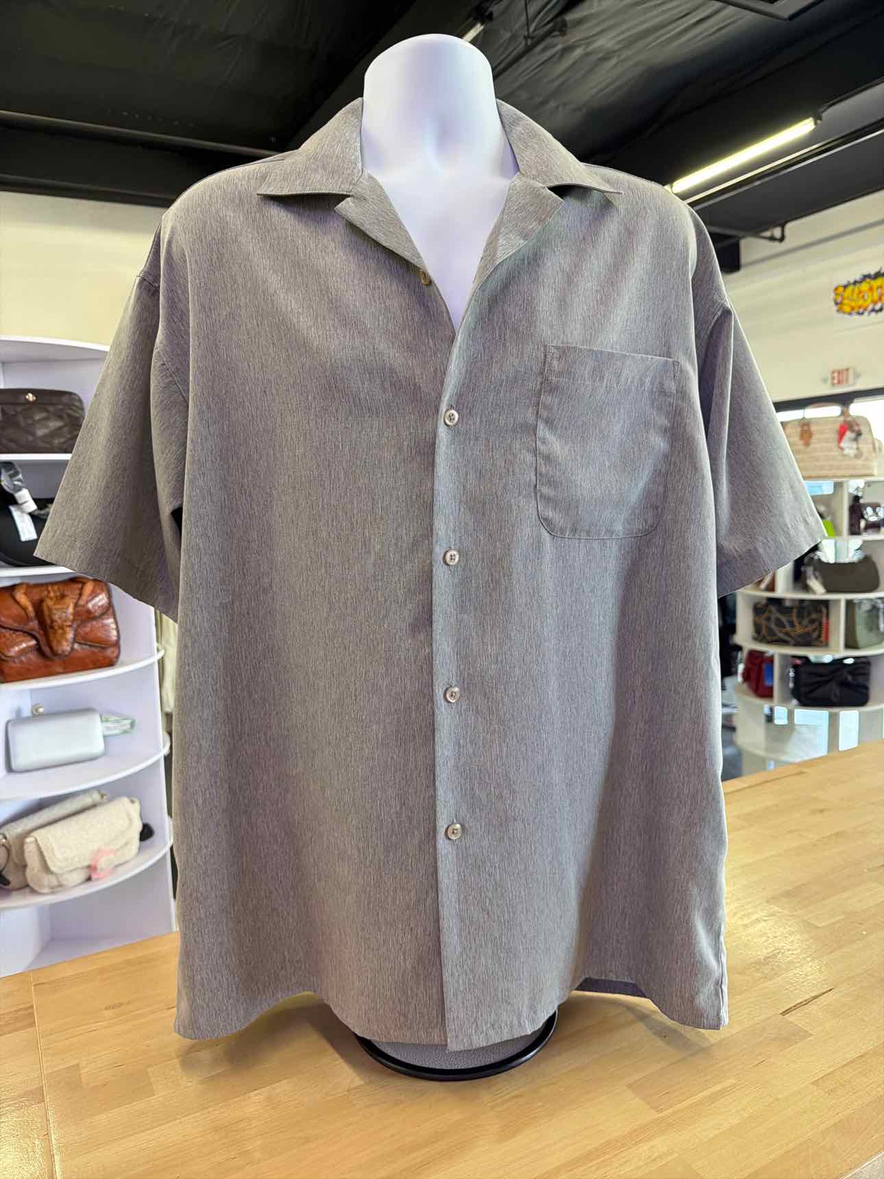 Elliot Size L Gray Preloved MENS Button Down Shirt