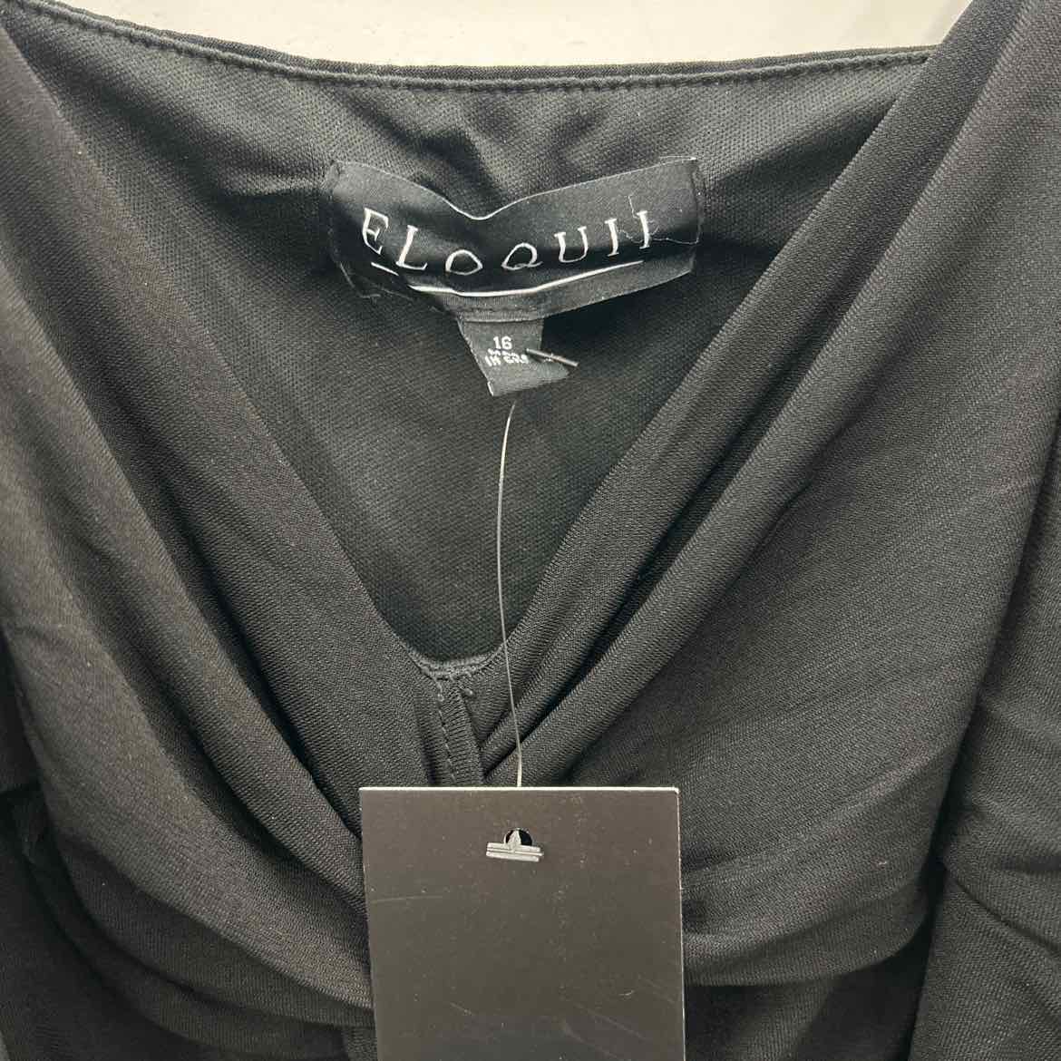 Eloquii Size 16 Black Preloved Dress