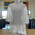 Calia Size M White Sheer New T-Shirt SS