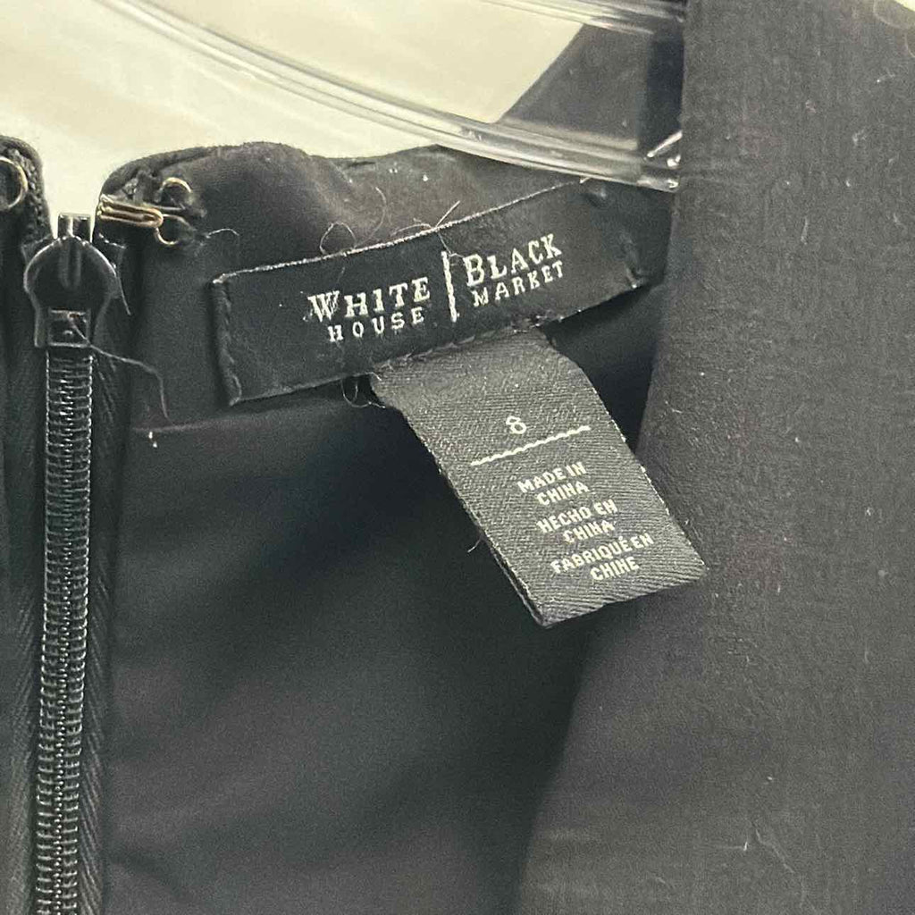 White House Black Market Size 8 Black Preloved Dress