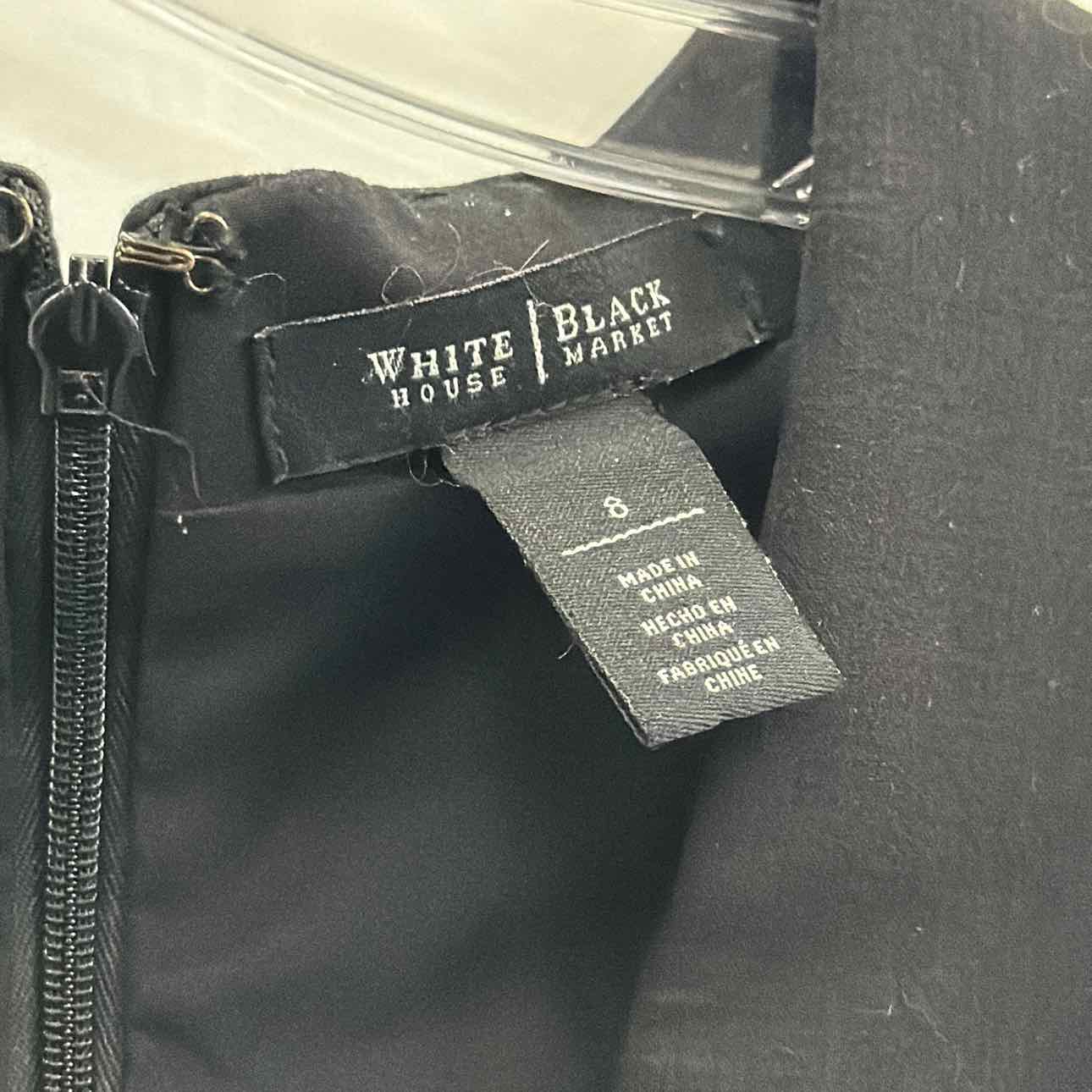White House Black Market Size 8 Black Preloved Dress