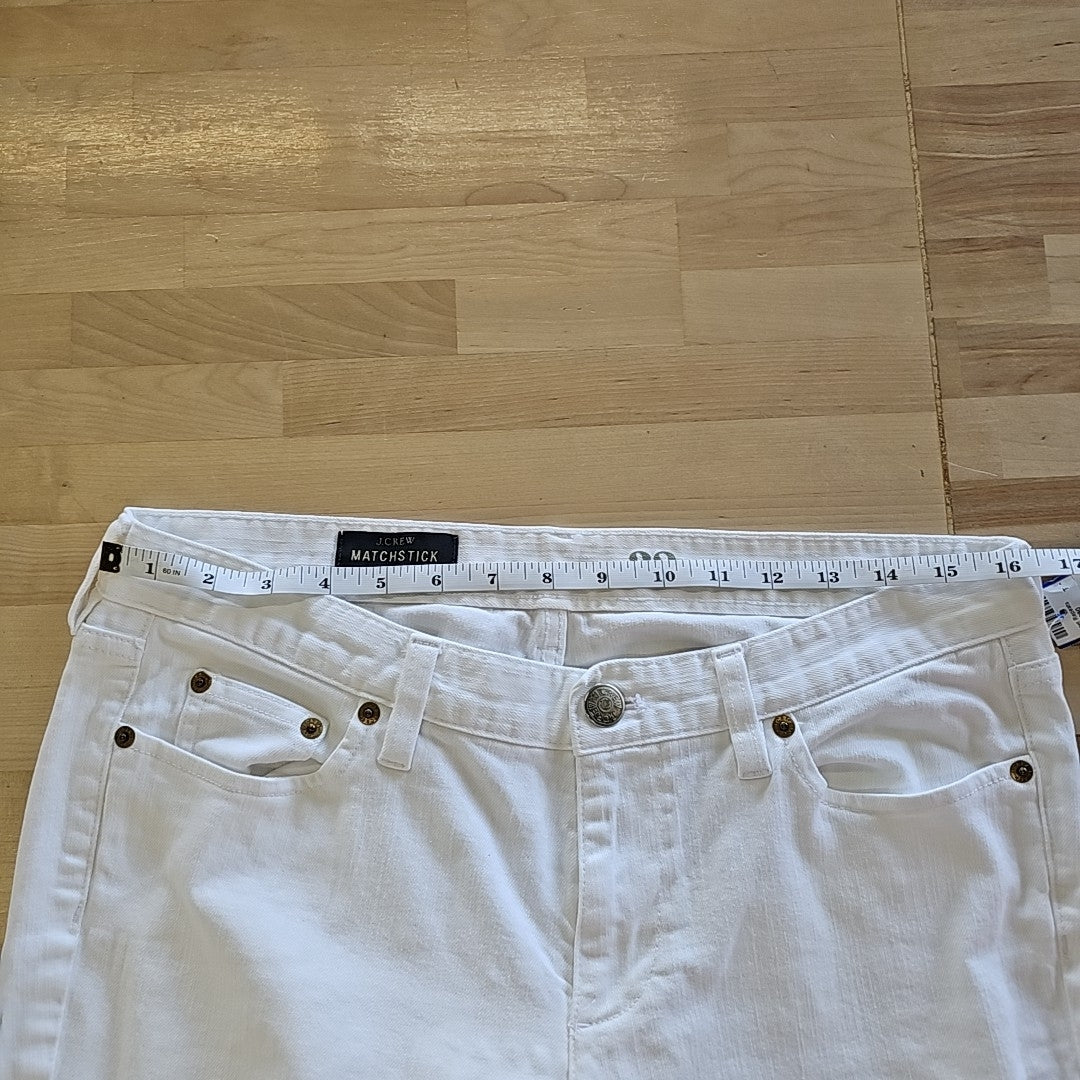J Crew Size 32 White Pants