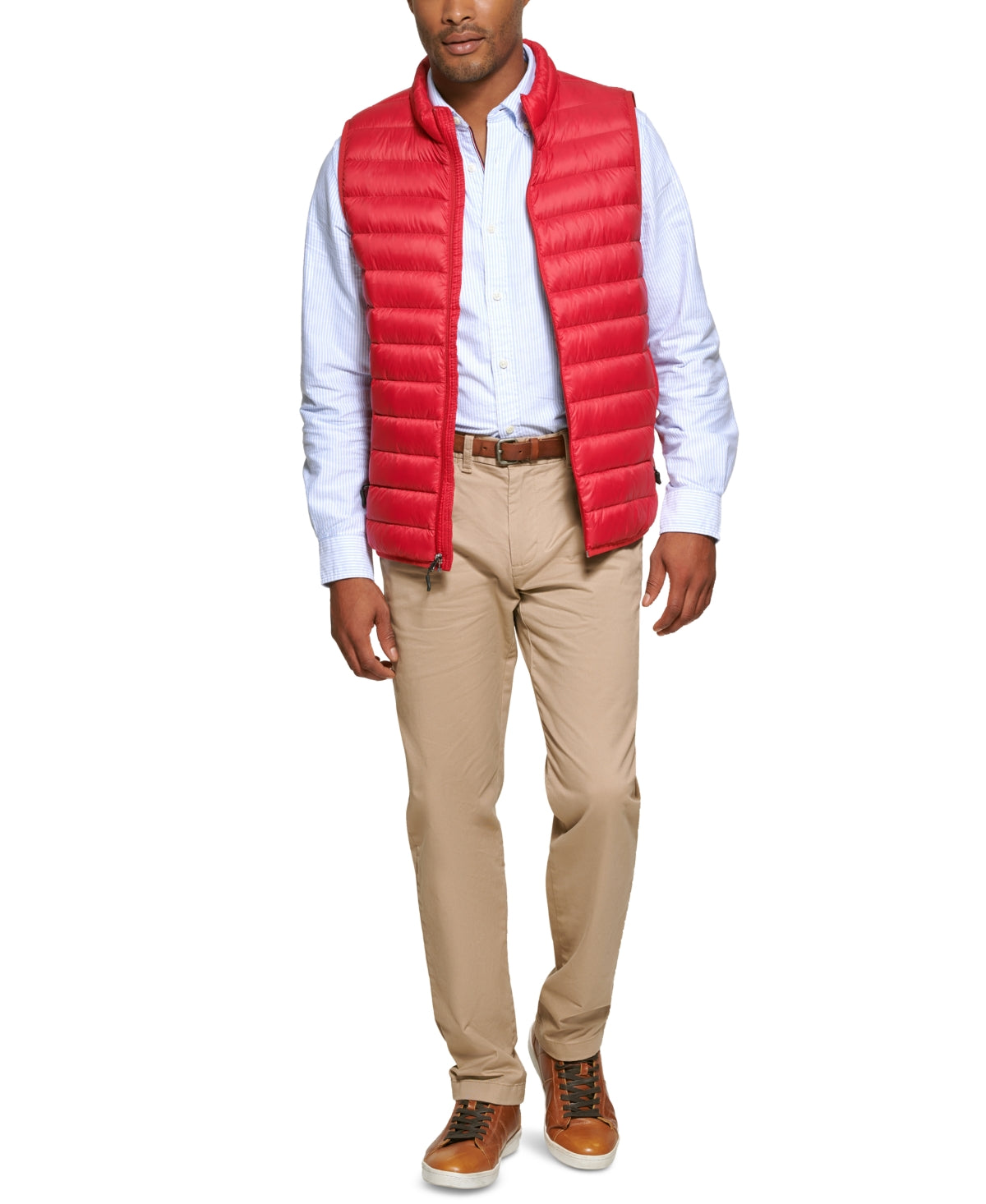 Club Room Size XL Red Down Packable Vest NWT