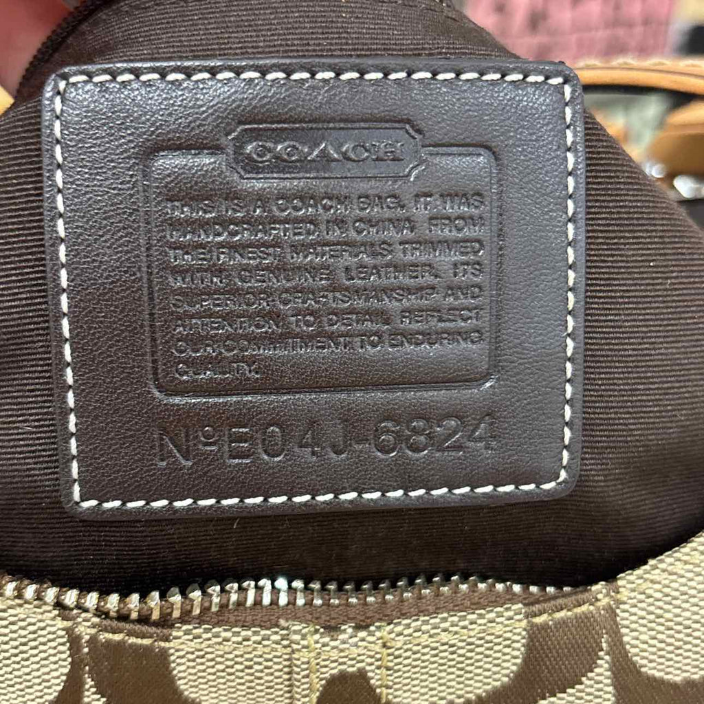 Coach Tan Leather Preloved Handbag