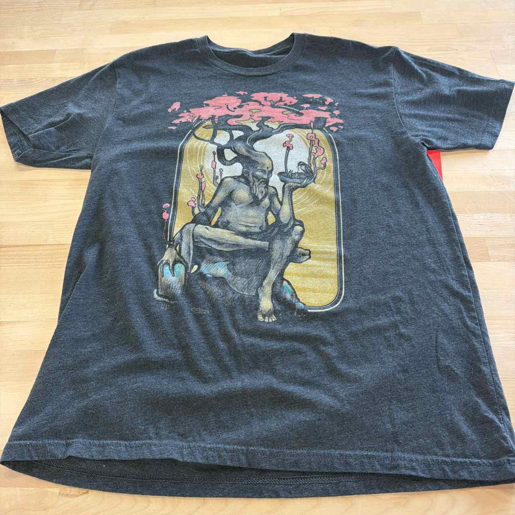 CurbSide Size L Gray Preloved MENS T-shirt