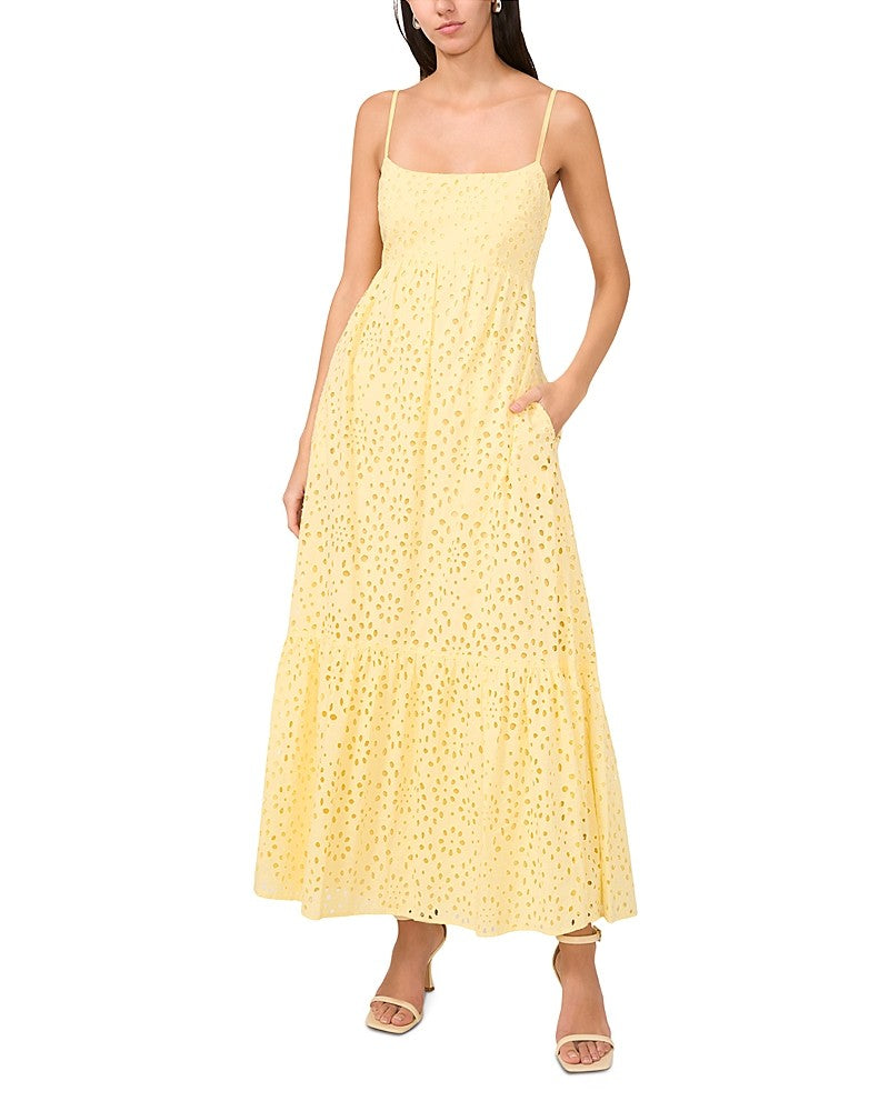 1.STATE Women's Flounce Hem Maxi Dress - Yellow
