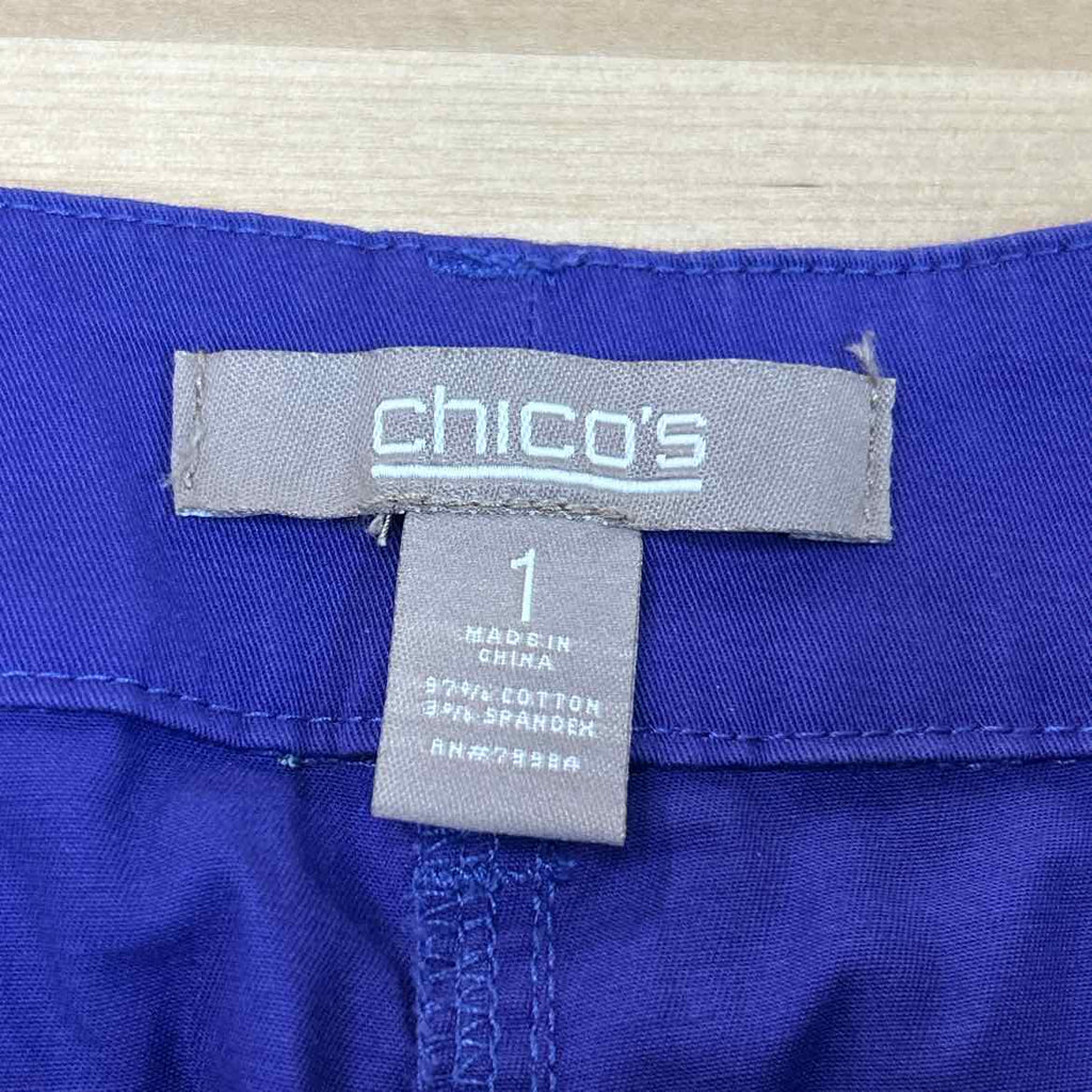 Chico's Women Size 1 Purple Preloved Shorts