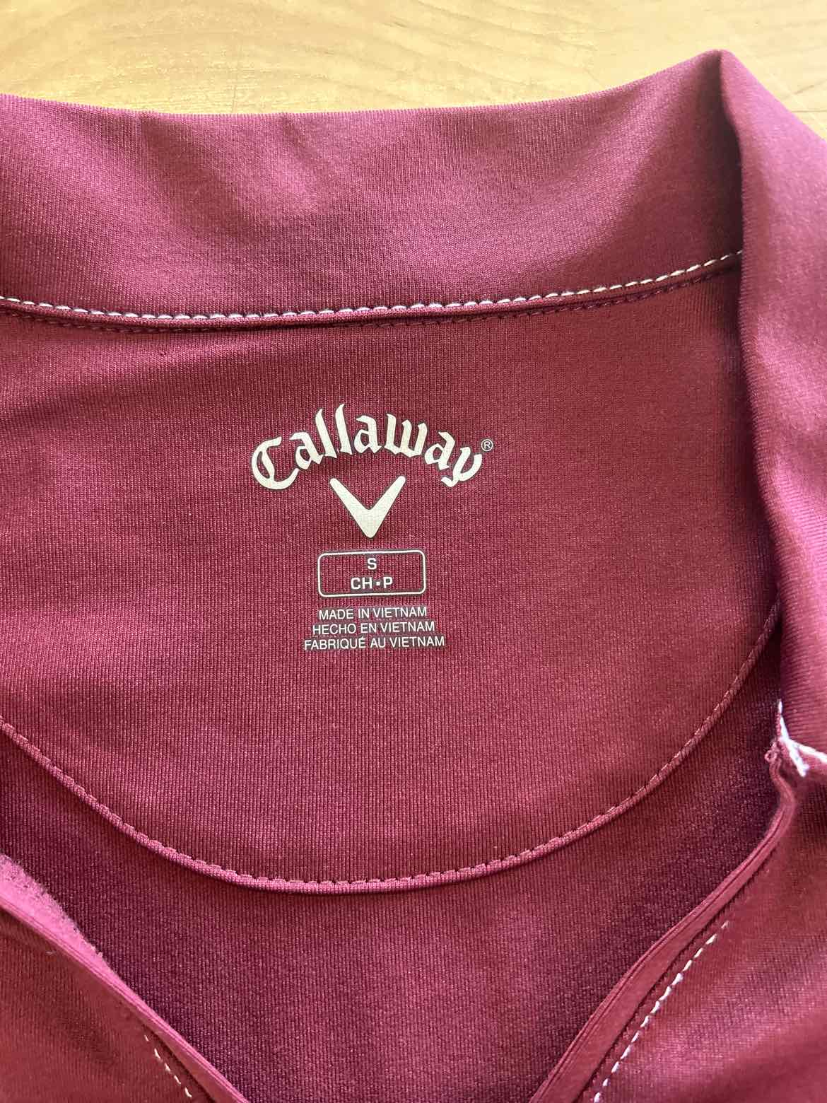 Callaway Size S Red Preloved Polo