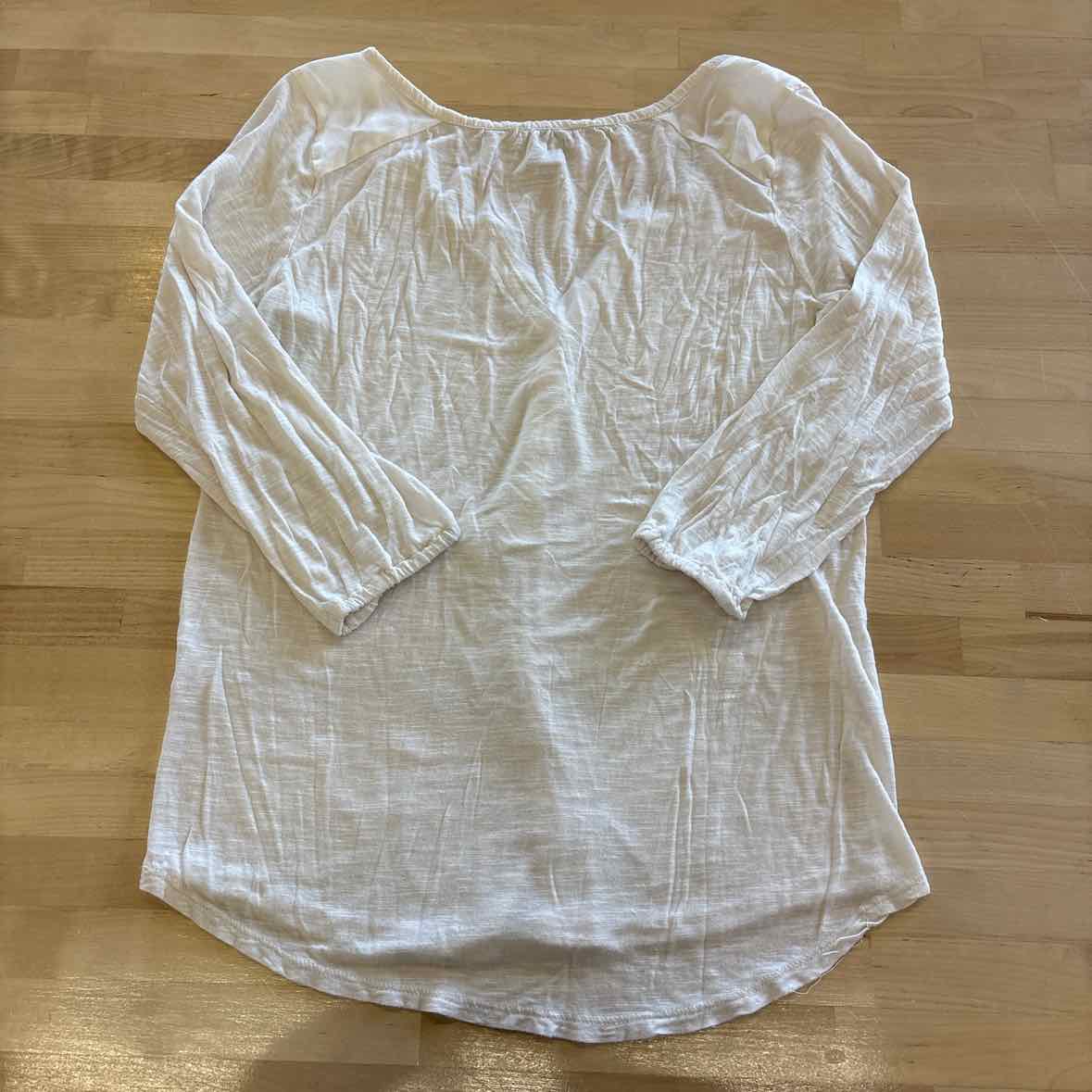 Lucky Brand Size L White Long Sleeve