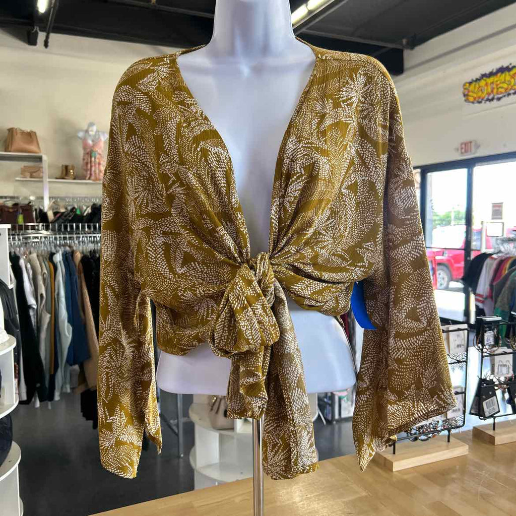 Japna Size S Yellow viscose Preloved Blouse LS