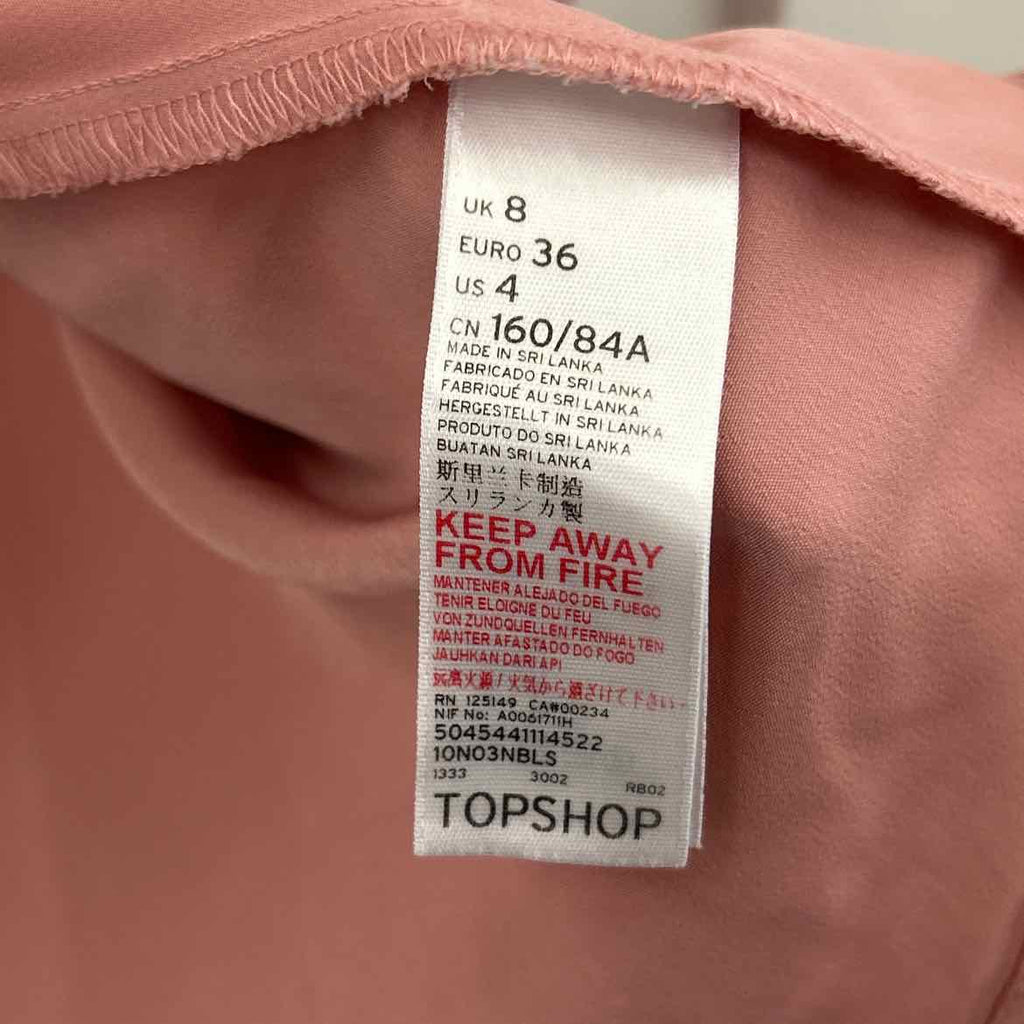 topshop Size 4 Pink Preloved Dress