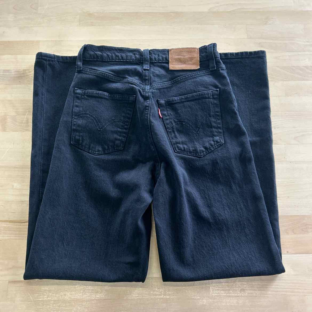 Levi's Size 24 Black Denim Preloved Jeans