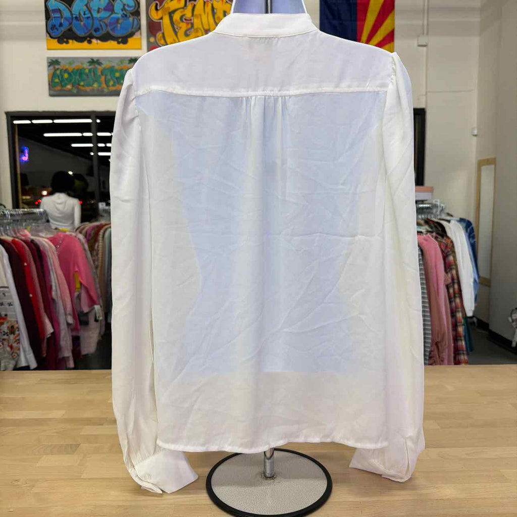 CeCe Women's Stand-Collar Long-Sleeve Blouse