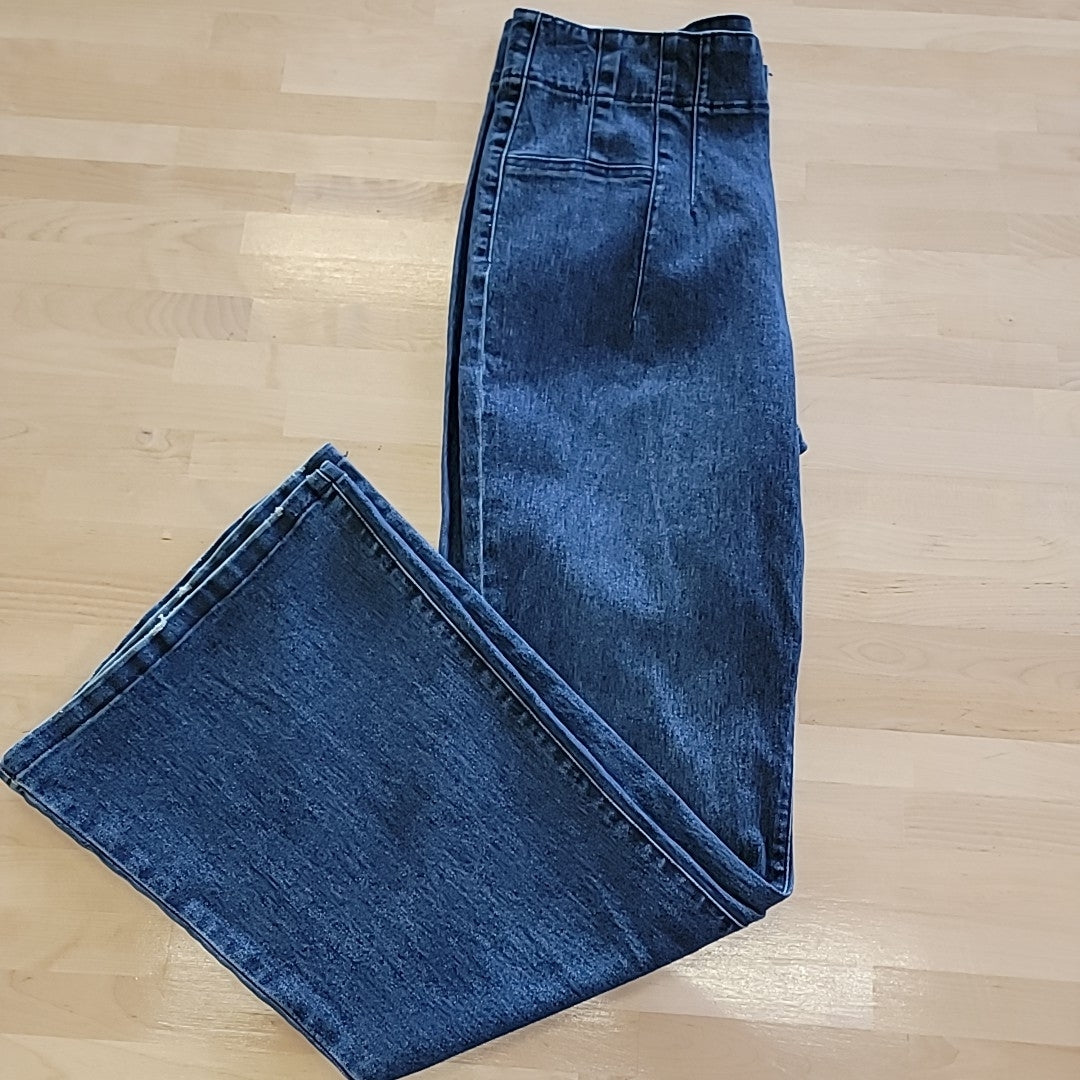 Vanilla Star Size 31 / 13 Corset Flair Waist Blue Jeans