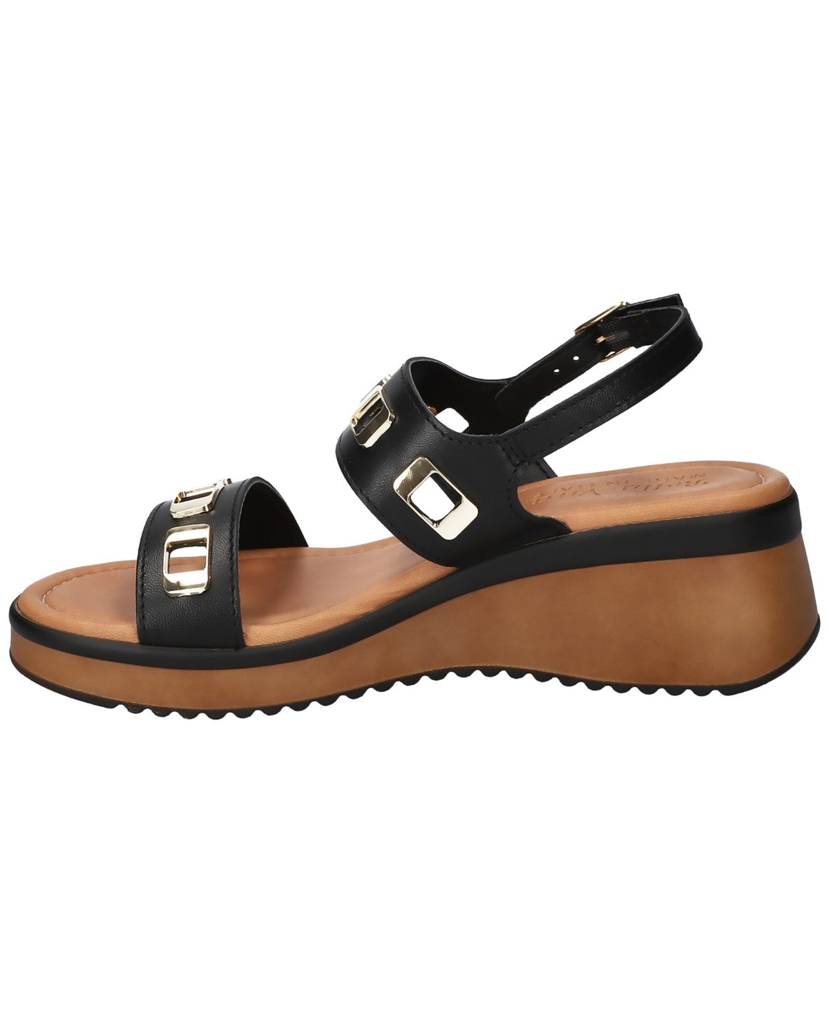 Bella Vita Women's Vic-Italy Wedge Sandals - Black Leather