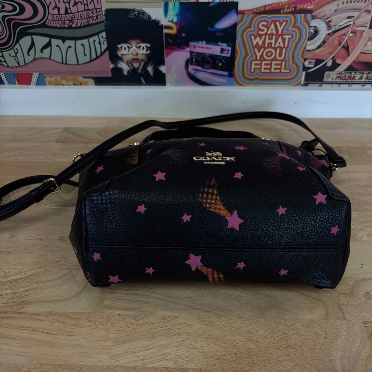 Coach Pink & Black Handbag