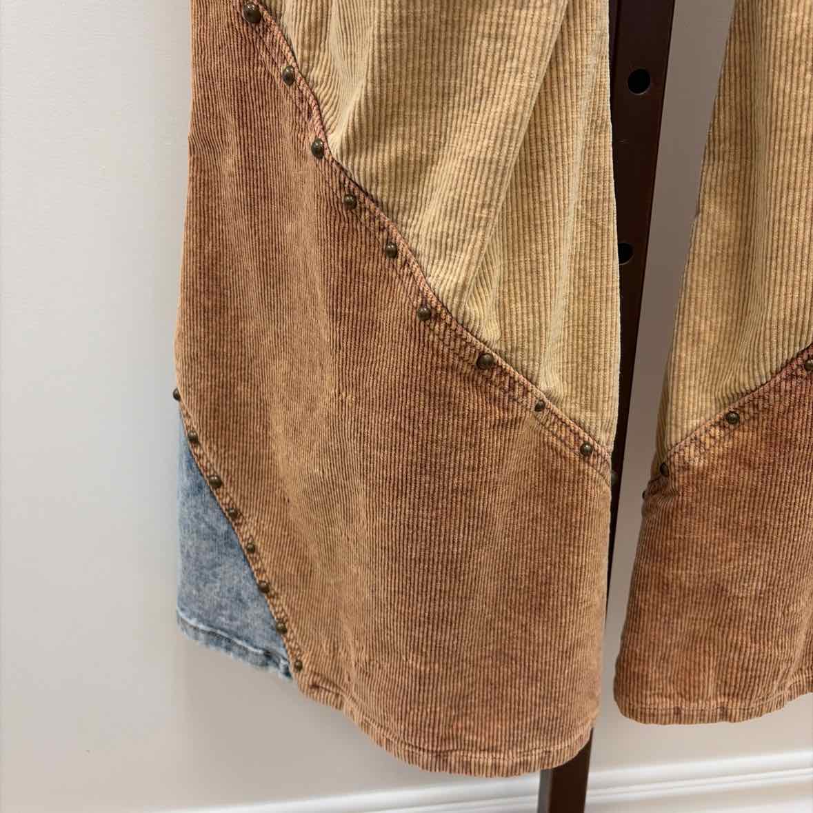 Oli & Hali Size L Blue Brown Ribbed Preloved Pants
