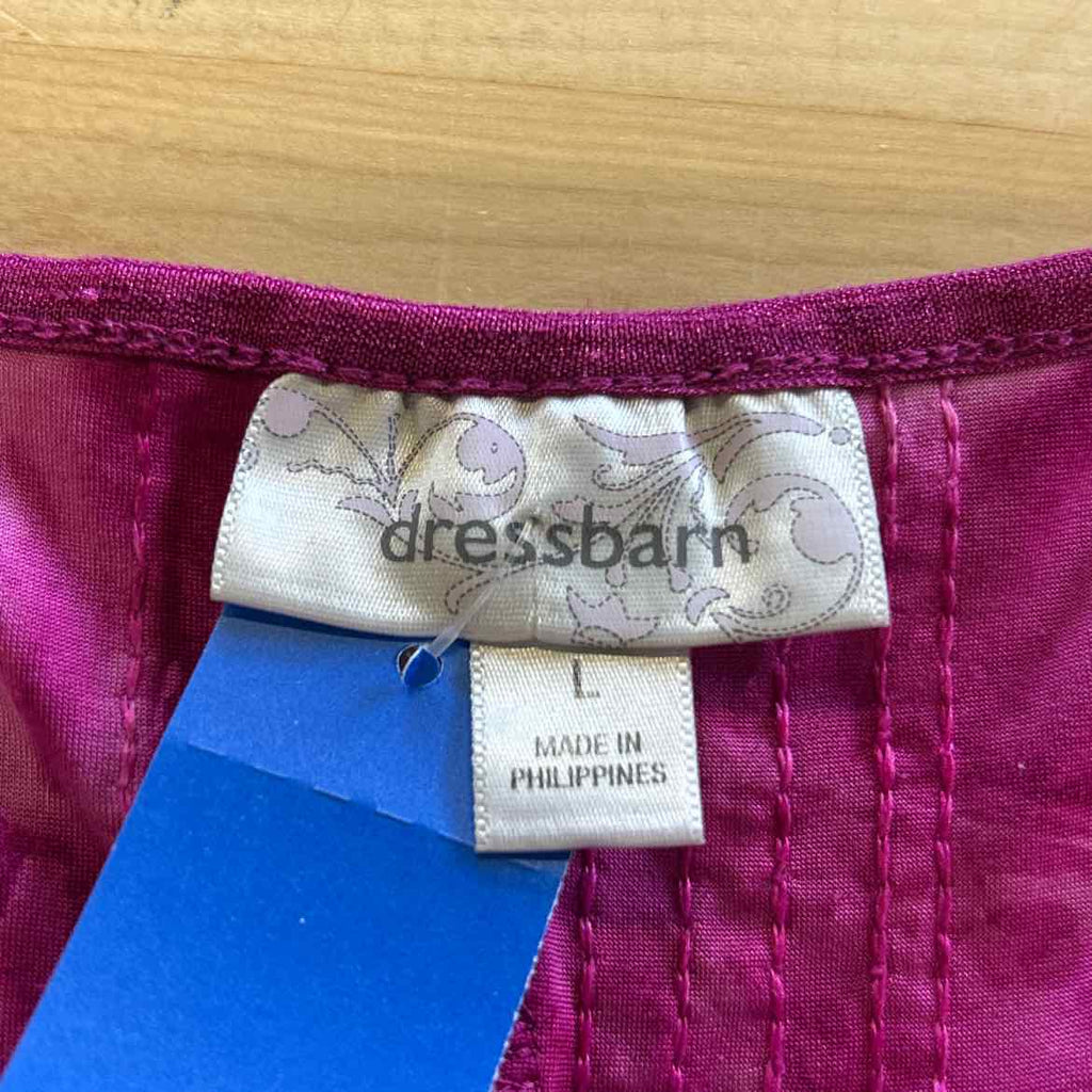 Dressbarn Size L Purple Preloved Blouse LS