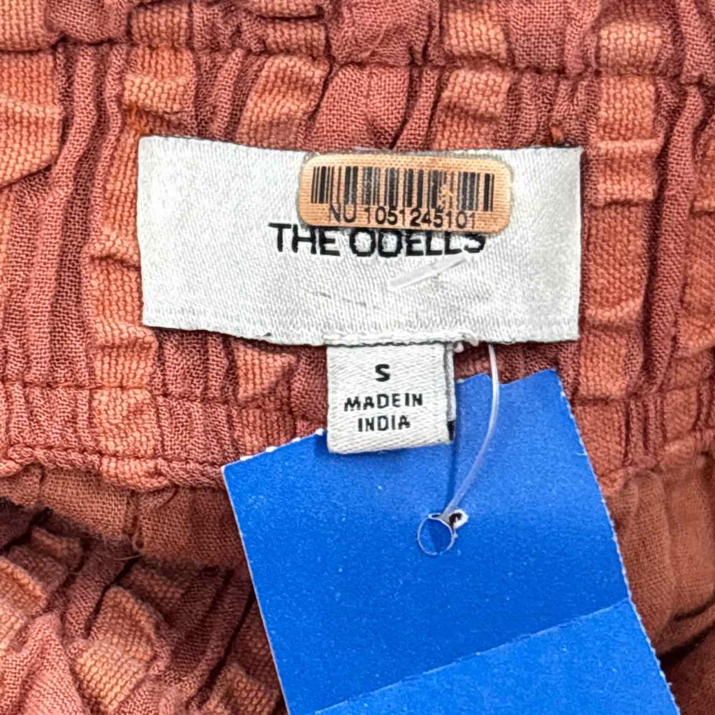 Anthropologie Size S White Orange Preloved Jumper
