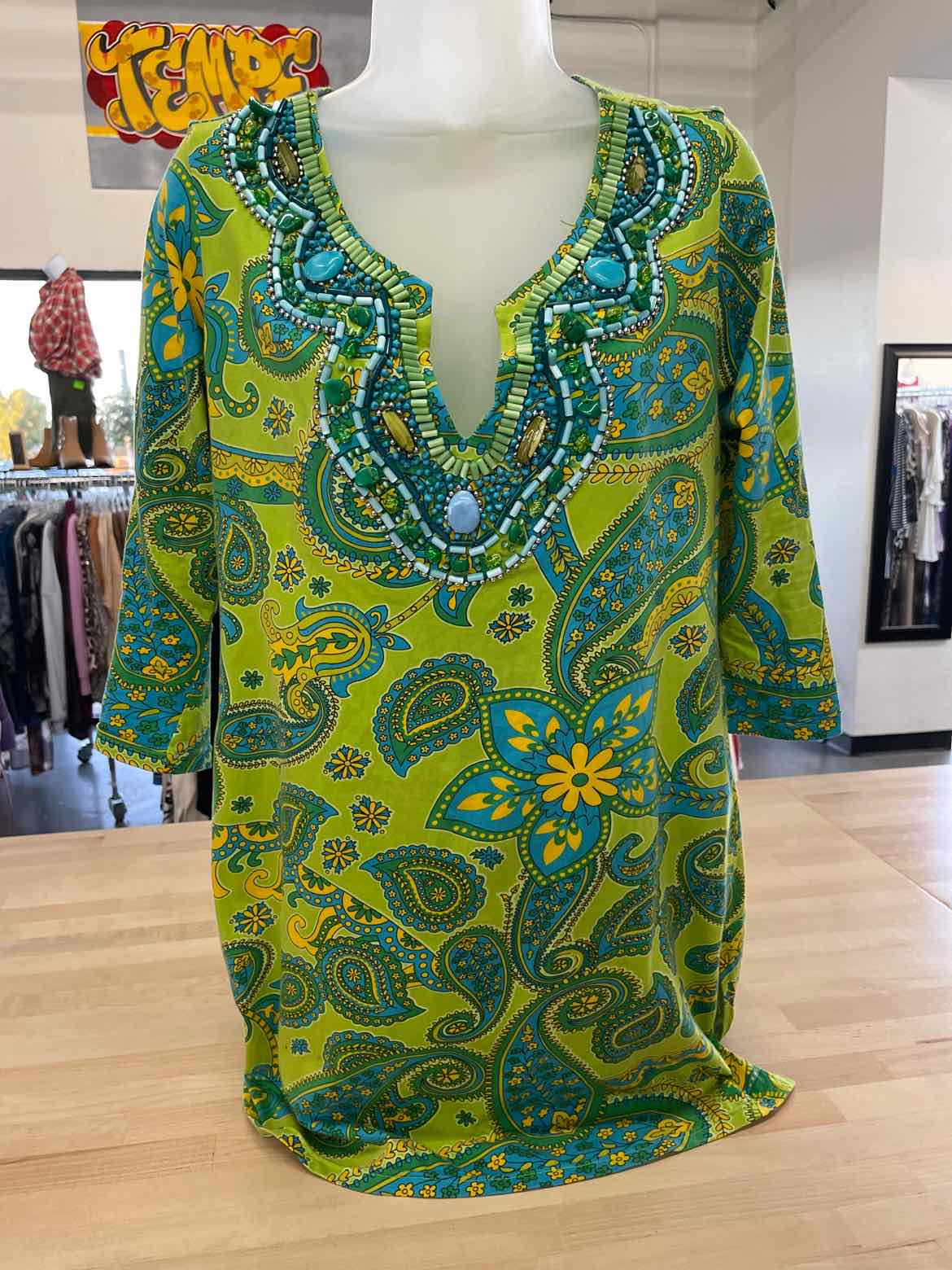 Joyous Size M Green Blouse
