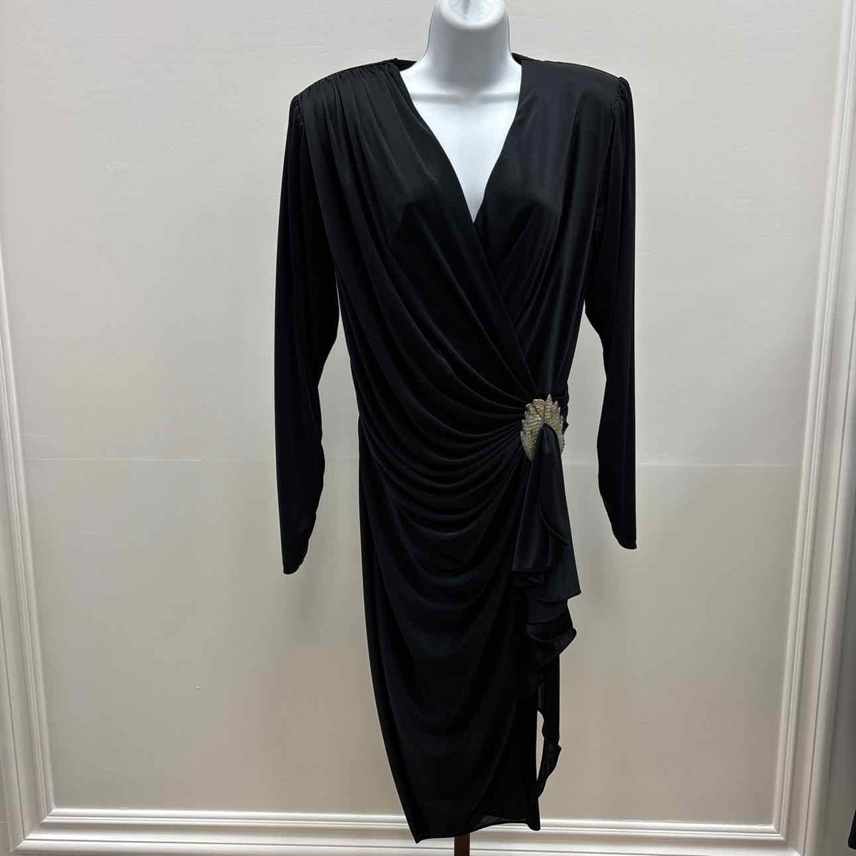 Abby Kent Size 12 Black Polyester Preloved Dress