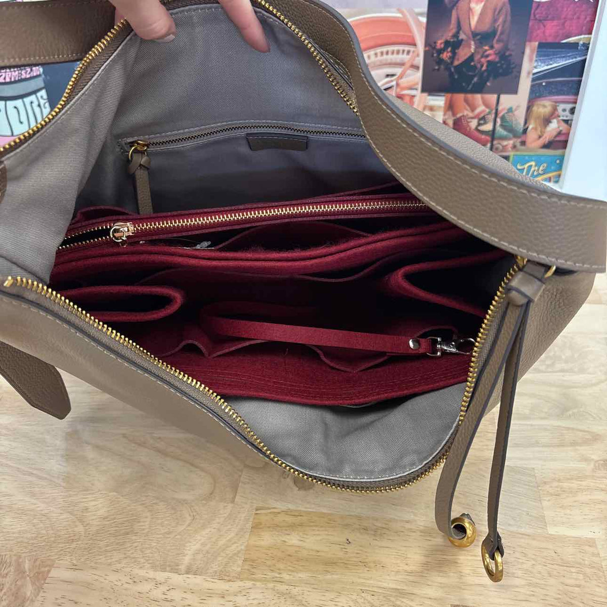 Rag & Bone Brown Pebbled Leather Preloved Handbag